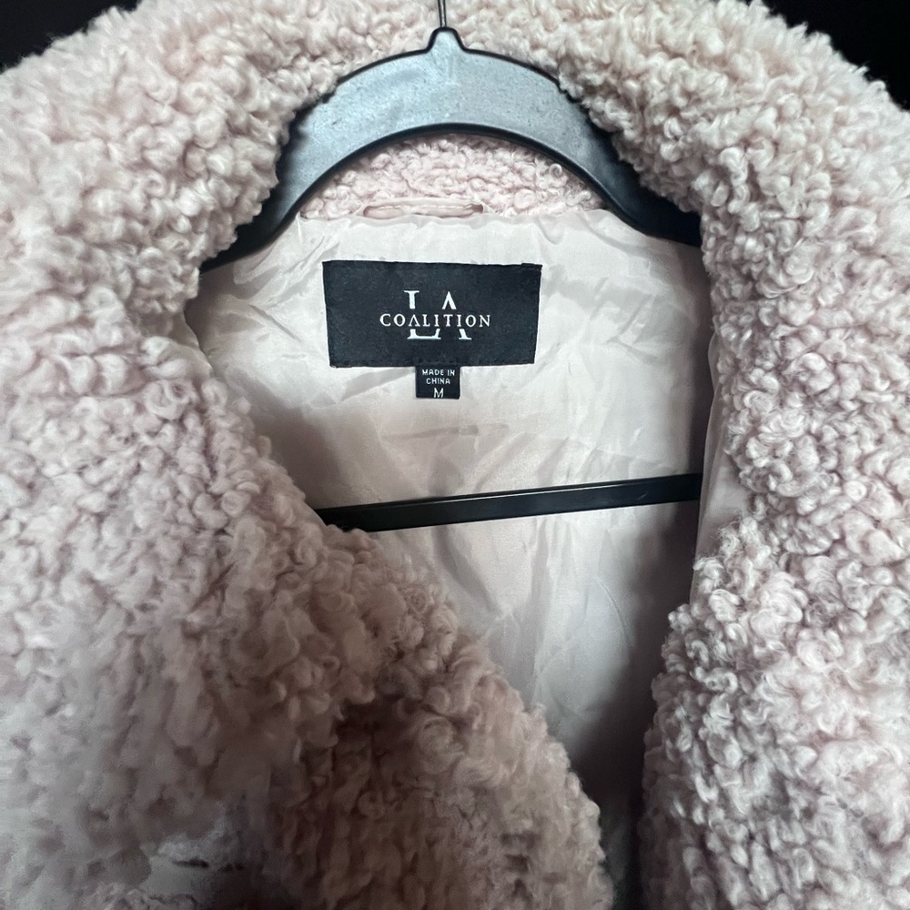 Fuzzy Button Up Jacket - image 3